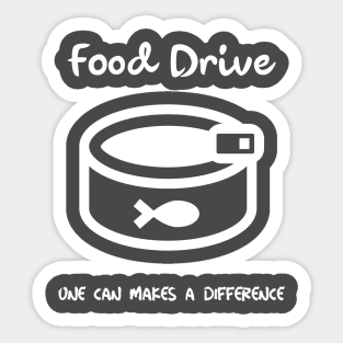 Food drive - One can makes a difference Sticker